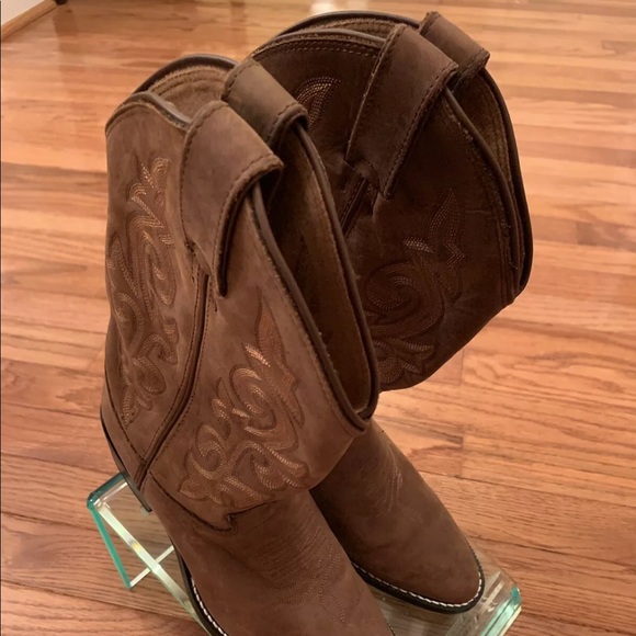 Justin Boots Other - JUSTIN Cowboy Boots Youth Size 3.5D Brown Leather